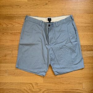 J. Crew Pale Blue Flat Front Shorts Versatile Style 35 9inch
